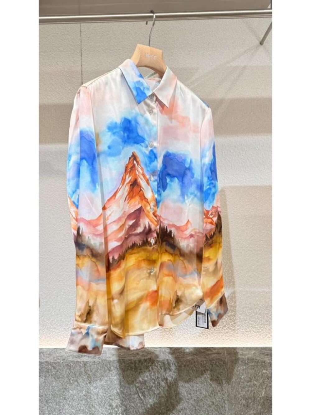 Sleep No More Blu Zermatt Shirt In Silk Tag Size M Women